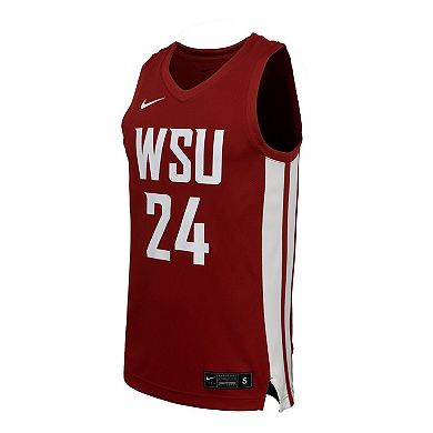 Men's Nike Crimson Washington State Cougars Replica Basketball Jersey