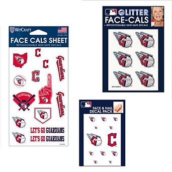 "WinCraft Cleveland Guardians 4"" x 7"" Waterless Tattoos Set"