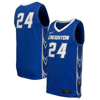 Men's Nike Blue Creighton Bluejays Replica Basketball Jersey