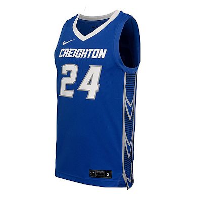 Men's Nike Blue Creighton Bluejays Replica Basketball Jersey