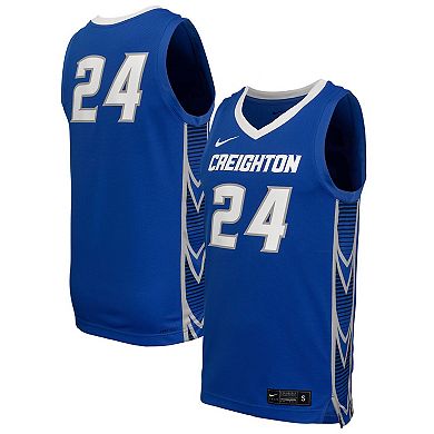 Men's Nike Blue Creighton Bluejays Replica Basketball Jersey