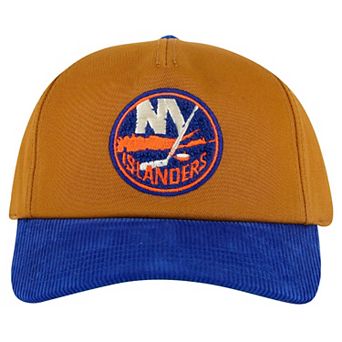 Men's American Needle Tan/Royal New York Islanders Burnett Adjustable Hat