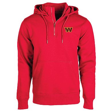 Unisex Dunbrooke Burgundy Washington Commanders Defender Quarter-Zip Hoodie