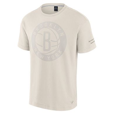 Men's Fanatics Cream Brooklyn Nets Elements Iconic T-Shirt