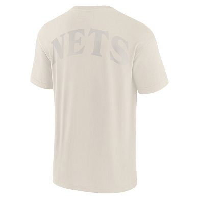 Men's Fanatics Cream Brooklyn Nets Elements Iconic T-Shirt