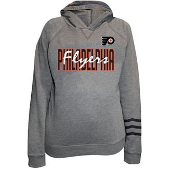 Women's Fanatics Charcoal Philadelphia Flyers Plus Size Lightweight Fleece Pullover Hoodie