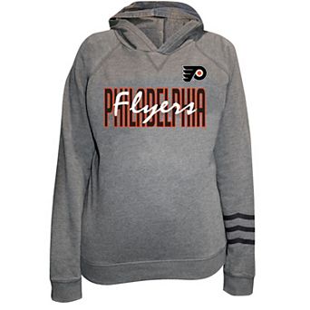 Women's Fanatics Charcoal Philadelphia Flyers Plus Size Lightweight Fleece Pullover Hoodie