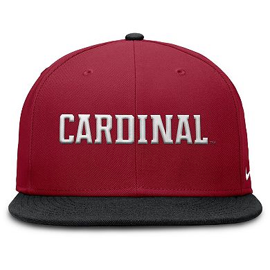 Men's Nike Cardinal/Black Stanford Cardinal Two-Tone Primetime Performance Fitted Hat