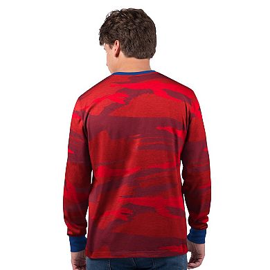 Men's Starter Red New York Giants Thursday Night Gridiron Long Sleeve T-Shirt