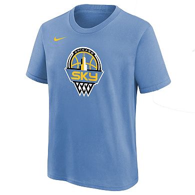 Youth Nike Sky Blue Chicago Sky Essential Logo T-Shirt