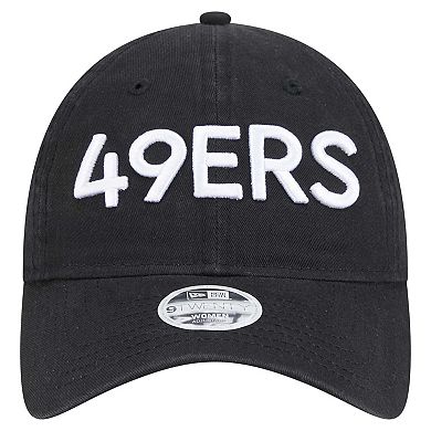 Women's New Era Black San Francisco 49ers Cece 9TWENTY Adjustable Hat
