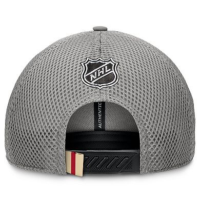 Men's Fanatics Gray Minnesota Wild Authentic Pro Home Ice Trucker Adjustable Hat