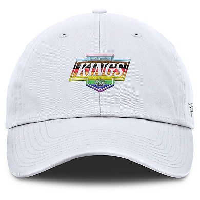 Men's Fanatics White Los Angeles Kings PRIDE Adjustable Hat