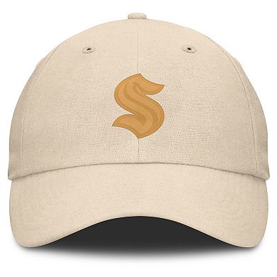 Men's Fanatics Tan Seattle Kraken Front Office Canvas Adjustable Hat