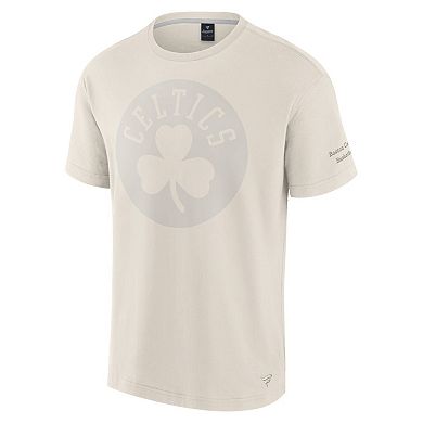 Men's Fanatics Cream Boston Celtics Elements Iconic T-Shirt