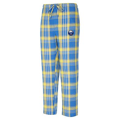Men's Concepts Sport Royal/Gold Buffalo Sabres Region Flannel Sleep Pants