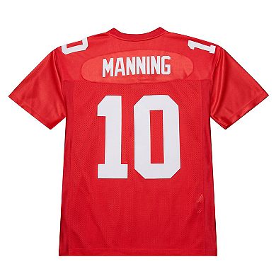 Men's Mitchell & Ness Eli Manning Red New York Giants 2004 Authentic Throwback Retired Player Jersey