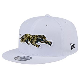Men's New Era White Jacksonville Jaguars Throwback Crawl Standard 9FIFTY Snapback Hat