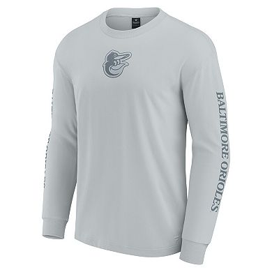 Men's Fanatics Gray Baltimore Orioles Elements Strive Long Sleeve T-Shirt