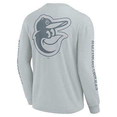 Men's Fanatics Gray Baltimore Orioles Elements Strive Long Sleeve T-Shirt