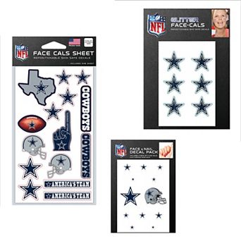 WinCraft Dallas Cowboys 4" x 7" Waterless Tattoos Set