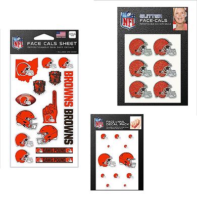 "WinCraft Cleveland Browns 4"" x 7"" Waterless Tattoos Set"