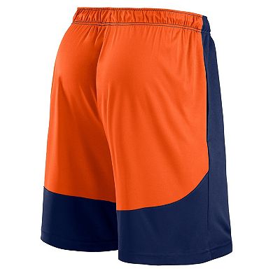 Men's Fanatics Navy/Orange Houston Astros Launch Polyester Shorts