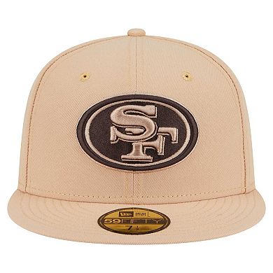 Men's New Era Tan San Francisco 49ers Candied Pecan 59FIFTY Fitted Hat