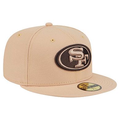 Men's New Era Tan San Francisco 49ers Candied Pecan 59FIFTY Fitted Hat