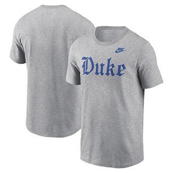 Men's Nike Gray Duke Blue Devils Old English T-Shirt