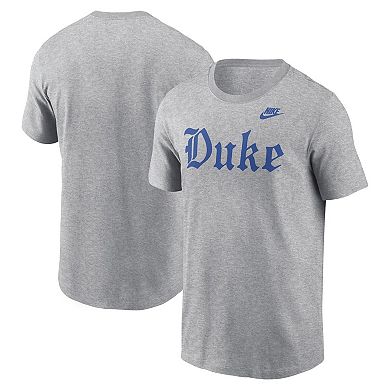 Men's Nike Gray Duke Blue Devils Old English T-Shirt