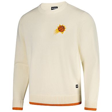 Unisex The Wild Collective Cream Phoenix Suns Jacquard Knit Pullover Sweater