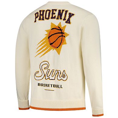 Unisex The Wild Collective Cream Phoenix Suns Jacquard Knit Pullover Sweater