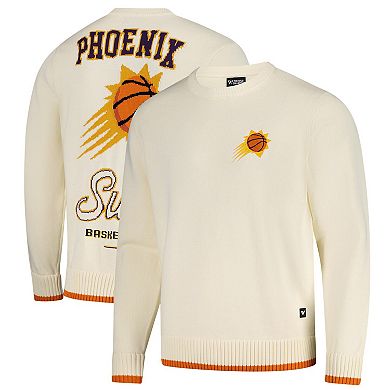 Unisex The Wild Collective Cream Phoenix Suns Jacquard Knit Pullover Sweater
