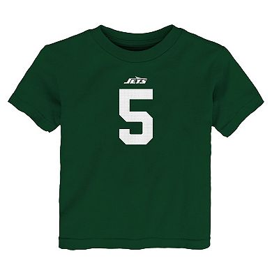 Toddler Nike Garrett Wilson Green New York Jets Player Name & Number T-Shirt