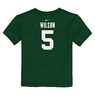 Toddler Nike Garrett Wilson Green New York Jets Player Name & Number T-Shirt