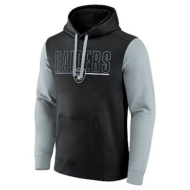 Men's Fanatics Black Las Vegas Raiders Big & Tall Outline Pullover Hoodie