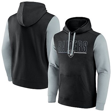 Men's Fanatics Black Las Vegas Raiders Big & Tall Outline Pullover Hoodie