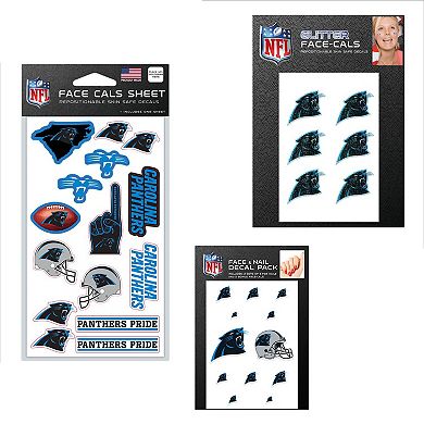 "WinCraft Carolina Panthers 4"" x 7"" Waterless Tattoos Set"