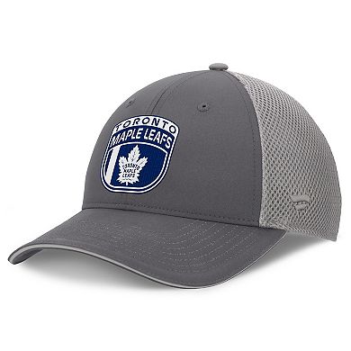 Men's Fanatics Gray Toronto Maple Leafs Authentic Pro Home Ice Trucker Adjustable Hat