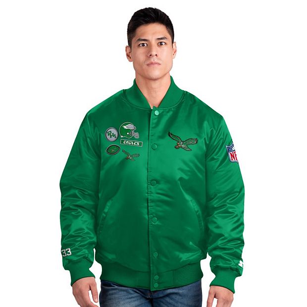 Men's Starter Kelly Green Philadelphia Eagles Exclusive Satin Full