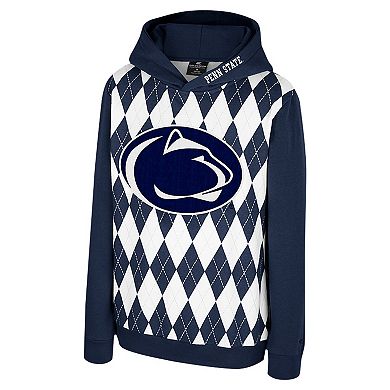 Youth Colosseum Navy Penn State Nittany Lions Argyle The Dealio Pullover Hoodie