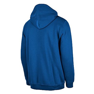 Men's New Era Dallas Mavericks Blue Tip-Off Collection Pullover Hoodie