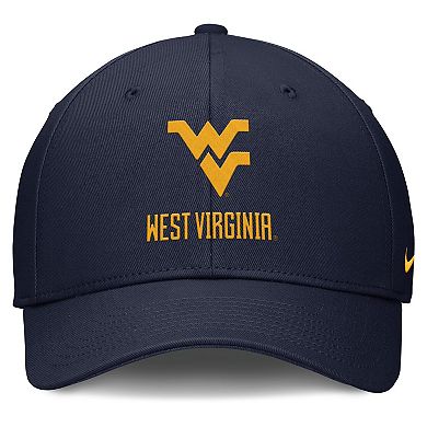 Men's Nike Navy West Virginia Mountaineers Campus Club Adjustable Hat