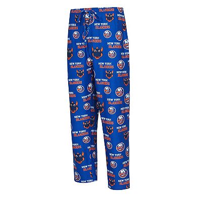 Men's Concepts Sport Royal New York Islanders All Over Print Knit Pants