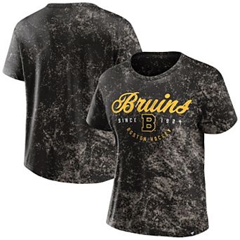 Women's Fanatics Black Boston Bruins Breakaway T-Shirt