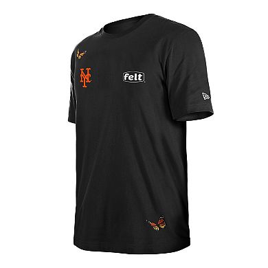 Men's New Era x Felt Black New York Mets T-Shirt