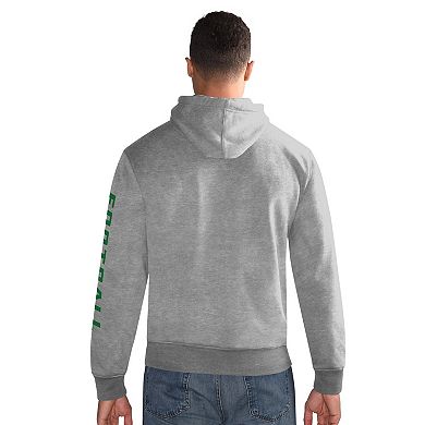 Men's Starter Heather Gray Philadelphia Eagles Pullover Hoodie