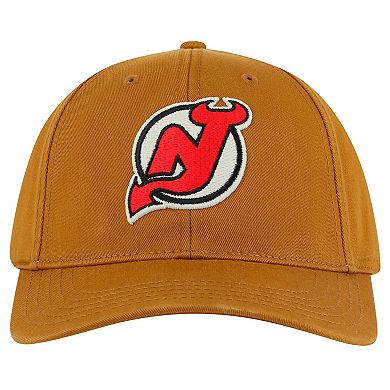 Men's American Needle Tan New Jersey Devils Hepcat Washed Twill Adjustable Hat