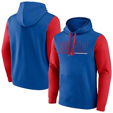 Men's Fanatics Royal Buffalo Bills Big & Tall Outline Pullover Hoodie